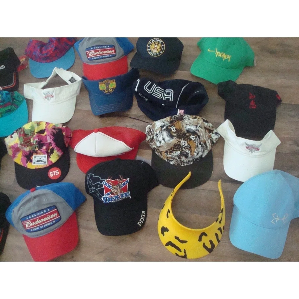 20 NASCAR OLYMPIC‎ RARE SPORTS STRAPBACK 90S WHOLESALE LOT HATS VINTAGE HAT CAP